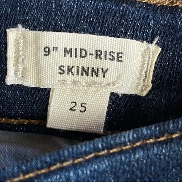 Madewell 9" Mid-Rise Skinny Jeans in Campton Size 25 - Picture 9 of 10